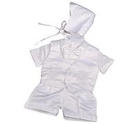 Lito Angels Abito con Cappello per Neonato, Bianco, 9-12 Mesi 74 80