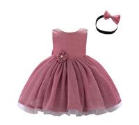 Lito Angels Abito da Damigella per Bambina, Rosa, 3-4 Anni 98 104