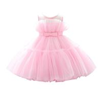 Lito Angels Abito da Damigella per Bambina, Rosa, 4-5 Anni 110