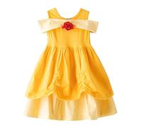 Lito Angels Bambina La Principessa Belle Costume Festa di Halloween Compleanno Vestito da Fancy Taglia 2-3 Anni