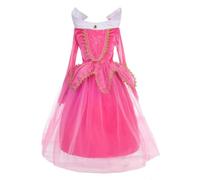 Lito Angels Bambina Vestito da Principessa Aurora Costume Bella Addormentata Taglia 8-9 Anni Rosa Caldo (Etichetta in Tessuto 150)