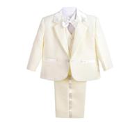 Lito Angels Completo Elegante per Bambino Bimbo Neonato Maschio, Smoking per Matrimonio Cerimonia Battesimo, Taglia 3 Mesi, Avorio