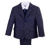 Lito Angels Completo Smoking Elegante Abiti e Giacche per Bambino Taglia 2 Anni, Blu Navy (Etichetta in Tessuto 44)