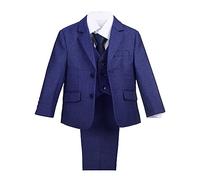Lito Angels Completo Smoking Elegante Abiti e Giacche per Bambino Taglia 5 anni, Blu (Etichetta in Tessuto 50)