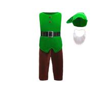 Lito Angels Costume con Cappello per Bambino, Verde, 10-11 Anni 146