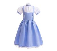 Lito Angels Costume Contadina delle Fiabe per Bambina, Blu, 6-7 Anni 122