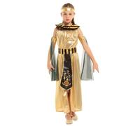 Lito Angels Costume da Faraone Egiziano per Bambina, Oro, 4-5 Anni 110