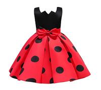 Lito Angels Costume da Ladybug Vestito di Compleanno da Coccinella per Ragazza Taglia 5-6 anni