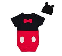 Lito Angels Costume da Mickey Topolino Tutina con Cappello Orecchie da Topo per Bimbo Taglia 12-18 Mesi