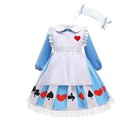 Lito Angels Costume Ragazza delle Fiabe per Bambina, Blu, 6-7 Anni 122