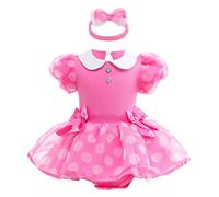 Lito Angels Deguisement - Vestito Minnie Mouse con fascia per bambine da 0 a 3 mesi, colore: Rosa caldo