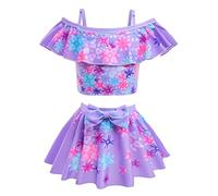Lito Angels Encanto Isabela Costume da Bagno Tankini Due Pezzi Abbigliamento Mare e Piscina Bambina Taglia 4-5 Anni