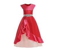 Lito Angels Principessa Elena Costume Vestito Abito da Festa di Compleanno per Bambina Taglia 7-8 Anni, Rosso (Etichetta in Tessuto 0L)