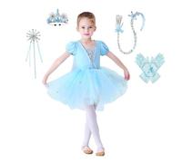 Lito Angels Principessa Tutu Ballerina Costume per Bambina, Vestito dal Balletto Danza Classica con Accessori Taglia 3-4 anni, Blu
