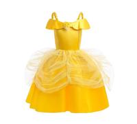 Lito Angels Vestito Belle Costume la Bella e la Bestia per Bambina, Abito da Ballo Giallo Principessa, Taglia 2-3 anni, Stile A