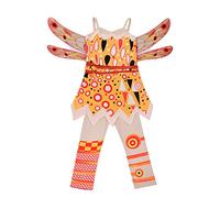 Lito Angels Vestito Costume da Mia and Me Yuko per Bambina, con Ali e Pantaloni Leggings Taglia 2-3 anni