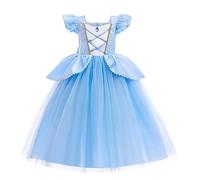 Lito Angels Vestito Costume da Principessa Cenerentola per Bambina Taglia 2-3 Anni, Blu (Etichetta in Tessuto 100)
