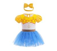 Lito Angels Vestito Costume da Principessa Jessie Body Tutina con Fascia per Bimba Taglia 18-24 mesi (Etichetta in Tessuto 95)
