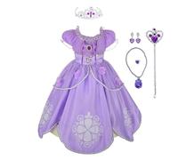 Lito Angels Vestito Costume da Principessa la Principessa con Accessori per Bambina, Taglia 2-3 anni, Viola B