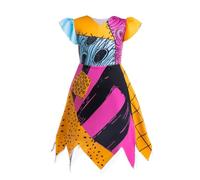 Lito Angels Vestito Costume da Ragazza patchwork Halloween Christmas per Bambina Taglia 18-24 mesi, Arancia (Etichetta in Tessuto 100)