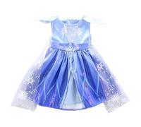 Lito Angels Vestito Costume da Regno di Ghiaccio 2 Principessa Elsa con Strascico per Bambina Taglia 2-3 anni, Blu