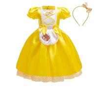 Lito Angels Vestito Costume Ragazza e dei Tre Orsi con Cerchietto per Bambina Taglia 3-4 anni, Giallo