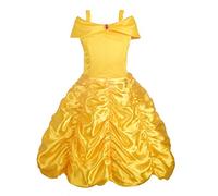 Lito Angels Vestito Principessa Belle Costume la Bella e la Bestia per Bambina Taglia 2-3 Anni, Giallo, Stile 1