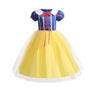 Lito Angels Vestito Principessa per Bambina con Mantello | Mantello rosso, maniche a sbuffo, gonna intera, costume di Halloween, Natale, Giornata mondiale del libro