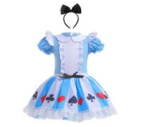 Lito Angels Vestito Tutù Ballerina per Bambina, Blu, 3-4 Anni 98 104
