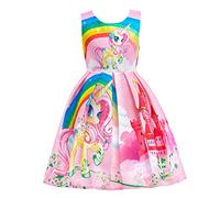 Lito Angels Vestito Unicorno per Bambina, Rosa, 9-10 Anni 140