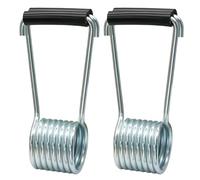 Litoexpe Chiudiporta universale a molla a farfalla con paraurti in gomma, chiusura automatica, si adatta alla maggior parte dei perni delle cerniere di testa, confezione da 4