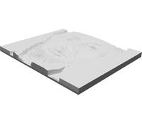 Litofania Ritratto Abraham Lincoln Arte Murale Stampata 3D Decorazione