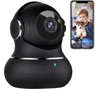 litokam Telecamera Wi-Fi Interno, Videocamera Sorveglianza Interno Pan/Tilt Rotazione a 360°, 2K Videocamera di Sorveglianza con Visione Notturna, Tracciamento del Movimento e Audio Bi-direzionale