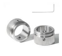Litorange 2pcs adattatori per valvola di riscaldamento in acciaio inox 304, testa termostatica della valvola del radiatore con le strisce, adattatore RA del termostato del radiatore su M30*15