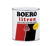 LITRON BOERO SMALTO LUCIDO SINTETICO LT. 0,375 MARRONE X ESTERNI ED INTERNI.