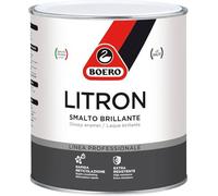 LITRON BOERO SMALTO LUCIDO SINTETICO LT. 0,750 ROSSO ITALIA X ESTERNI ED INTERNI.