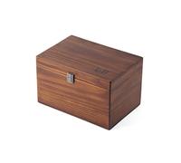 LITT Grande baule portaoggetti - Premium Tronco Organizer con serratura a combinazione per riporre accessori discreti | Soluzione superiore per riporre e organizzare (legno naturale marrone)