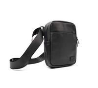 LITT Smell Proof Stash Bag - Charcoal Lined, Cross Body Bag Blocks Smoking Odour | Travel Organizer & Lifestyle Accessory (Black (Faux Leather))