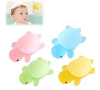 Litt Turtle Handmade Essential Oil Soap,Cute Mini Turtle Moisturizing Soap,3D Turtle Shaped Creativity Kids Cute Cleansing Bath Soap for Washing Hands,Face (4pcs)