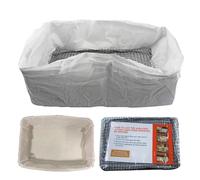 Litter Pan Liners Bags, Pet Poop Sifting Pads, Large Waste Cleaning Sheets, PE Nylon Covers, 18.5x14.17x6.69 inches, for Indoor Kitten Tray Maintenance, Easy Removal