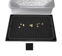 Litter Trapping Mat - PP 42x28.5cm 360g, Cat Litter Pad, Waterproof Non-Slip Mat | Double Layer Pet Mats With Scatter Control, Washable Pads For Kittens, Small Breeds, Home, Bathroom, Travel