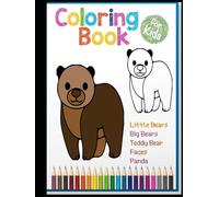 Little and Big Bears: coloring book for kids