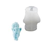 (little angel 1) Winged Baby Figurine Silicone Candle Molds for Epoxy Resin Making Candle Soap Home Decoration Epoxy Resin Molds