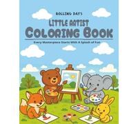 LITTLE ARTIST COLORING BOOK: Coloring Book for Kids and Adults of All Ages, Bold and Easy Design of Variety Characters Like Animals, Food and Holiday Themes.
