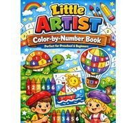 LITTLE ARTIST Colour by number book: Perfect for preschool and beginners