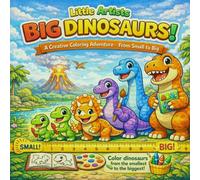 Little Artists, Big Dinosaurs: A Creative Coloring Adventure - From Small to Big