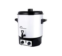 LITTLE BALANCE 3035 Happy Conserve Pro, Sterilizzatore per barattoli elettrici, Distributore di bevande calde, Temperatura regolabile, Timer + Rubinetto, Grande capacità 27 l, 1800 W, Bianco