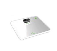 Little Balance 8329 Kinetic Premium Bianco/Silver - Bilancia pesapersone senza batteria - Ecologica grazie al pulsante Little Balance - 180 kg/100 g