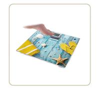 LITTLE BALANCE 8444 Kinetic Premium Conchiglie Zen, Bilancia pesapersone senza batteria, 180 kg, Vetro temperato, Conchiglie Zen