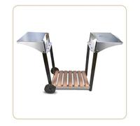 LITTLE BALANCE 8477 Carrello per plancha, Acciaio Inossidabile, Inox